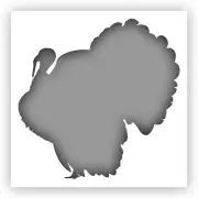Turkey Thanksgiving Stencil - Choose a Size - Laser-Cut Reusable Plastic