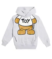 [Moschino Kids] Moschino Kids Teddy Bear cotton jersey hoodie Y 12 grey