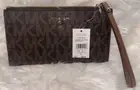 Michael Kors Brown Wristlet Wallet