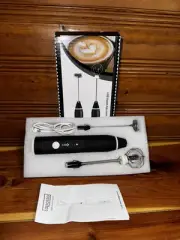 Laposso USB Speed Adjustable Milk Frother Black
