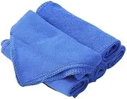 AIMALL 50PCS Microfibre Cleaning Cloths, Ultra-Absorbent 12x12 Inches Blue Detailing Towels for Car Cleaning, Washing, Dusting, and Polishing - Lint-Free, Reusable, and Streak-Free