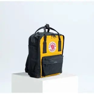 瑞典Fjallraven- F23561-560-141 Kanken Mini 復古後背包 小型方型書包-深藍/黃