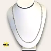NEW 3.7mm Franco Chain in Solid .925 Sterling Silver - 26" (TRP050849)