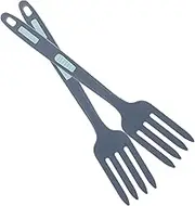 Hoement Silicone Tongs Forks Pasta Salad Mixing Forks Set of 2 Large Size Easy to Use Comfortable Grip Wear-Resistant