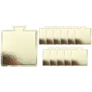 Champagne Gold Mini Square Cake Boards 8.5cm (Pack of 12)