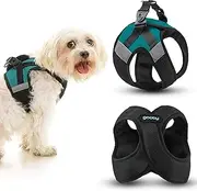 Gooby Soft Mesh X Step in Dog Harness - Turquoise, X-Small