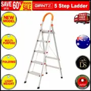 5 STEP LADDER MULTI PURPOSE FOR HOUSEHOLD OFFICE FOLDABLE NON SLIP NEW DESIGN.