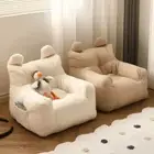 Kids Baby Reading Lazy Sofa Chair Cotton Linen Lamb's Wool Removable Sofa Cover