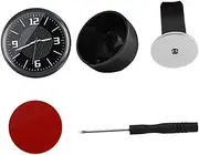 1 Set Car Clock Mini Cars Interior Car Accessories Mini Digital Clock Vintage Clock Small Dashboard Clock LED Digital Clock Car Dashboard Watch Stainless Steel Black