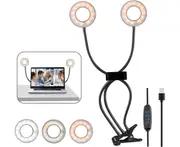 Video Conference Lighting Clip Ring Light, Usb Laptop Zoom Meeting Light, Led Table Clip Ring Light