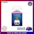 Gorilla Floss 60M 2 Pack Dental Care Oral Hygiene Teeth Cleaning String