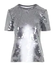sequin-embellished T-shirt S,XS,M Gray