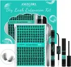 Lash Extension Kit,Diy Eyelash Clusters Kit 168Pcs with Lash Bond and Seal Glue