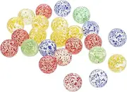 ibasenice Glass Marbles Set Fish Tank Decor Party Game Chinese Checkers 2 Bags of Marbles for Decorative