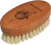Seven Potions Vegan Beard Brush for Men — 100% Sisal Plant Fibre & Pear Wood — Firm Bristles to Gently Tame/Soften/Exfoliate – 100% Natural, Non-Synthetic