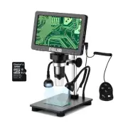 1200X Digital Microscope With 7" Screen HD Camera Video for PCB Phone Repair