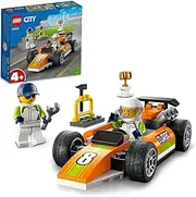 LEGO 60322 City Great Vehicles Race Car F1 Style Toy for Preschool Kids 4 Plus Years Old, with Mechanic and Racing Driver Minifigures