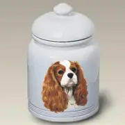 Cavalier King Charles Spaniel Blenheim Treat Jar