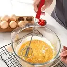 Effortless Mixing Tool Pancake Mix Whisk Stainless Steel Semi-automatic Hand