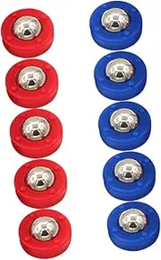 HAWILLOSCH Funny Rolling Beads Set 10pcs Mini Shuffleboard for Indoor and Girls Board Game Accessory