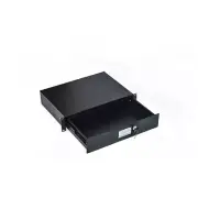 19" 2U Rack Mount Locking Drawer Pro Audio DJ Server Rack
