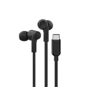 Belkin SoundForm USB-C Wired Earbuds - Black - With Adjustable Volume Limiter - IPX5 Sweat & Water Resistant - In-line Mic & Controls - 5x eartip sizes included - 2 Year Warranty [G3H0002fqBKV2]
