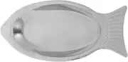 BRIGHTFUFU Stainless Steel Fish-Shaped Tray Decorative Dish Magnetic Home Decor Fish Plate