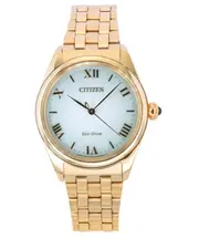 Citizen L Rose Stainless Steel Light Green Dial Eco-Drive EM114381X Ladies Watch