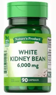 WHITE KIDNEY BEAN EXTRACT CARB BLOCKER WEIGHT LOSS 6000mg 90 Capsule