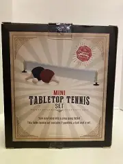 Mini Table Top Tennis Set- Turn Any Table Into A Ping Pong Table- New In Box