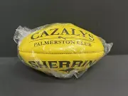 AFL SHERRIN KANGAROO BRAND YELLOW AFLW Size 4 LEATHER GAME FOOTBALL Cazalys NT