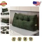 Versatile Triangular Headboard Pillow with Plush Fiber Fill - Twin Size