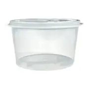 50 X 150Ml Clear Plastic Sauce Containers With Lids Takeaway Grazing Container