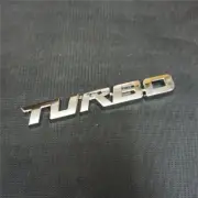 1x Chrome Big TURBO Metal Badge Decal Emblem Sticker 3D Racing Motors Car Engine (for: Renault)