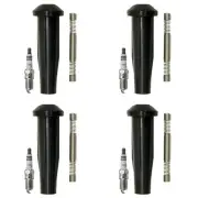 NGK 4 Ruthenium HX H. I. Spark Plugs 4 Coil Boots Kit for Ford Escape Focus V4 (for: Ford)