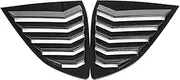 Carbon Fiber Car Rear Side Window Louvers Cover Blinds Scoop Air Vent Cover Trim Compatible For Honda CR-V CRV 2017 2018 2019 2020 2021(Carbon Look)