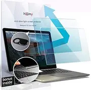homy Anti-Blue Light Screen Protector Kit [2-Pack] for New MacBook Air 15 inch Film Retina 2023-2024 Touch-ID. Bonus: Ultra-Thin TPU Keyboard Cover, Web Camera Cover. UV Protection for A2941 M2