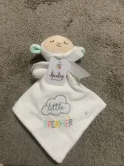 New Baby Starters Little Dreamer White Satin Lamb Sheep Plush Security Blanket