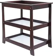 Babyworth BW06 Change Table with 3 Tiers Levels for Baby Infant Changing Diaper Nappy (Walnut)