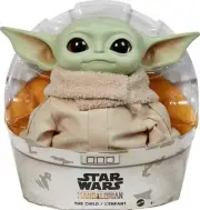 Star Wars The Mandalorian Grogu Plush Toy, 11-inch Character Figure Soft Body