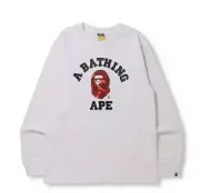 Bape Mr Bathing Ape Color Camo College Red White Long Sleeve Large L L/S Tee