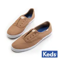在飛比找蝦皮商城優惠-【Keds】CHILLAX 中性車縫皮革休閒鞋-棕 (922