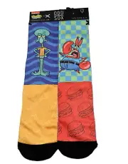 Odd Sox, SPONGEBOB, Mr. Krab Squidword Men's Novelty Crew Socks Sz 6-13 New