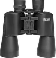 [Bushnell] PowerView 10x50 Wide Angle Binoculars for Birding, Whale Nature Watching, Hunting, 10x Magnification, 50mm Objective, BK-7 Porro Prism Multi-Coated Optics, Black (131056)