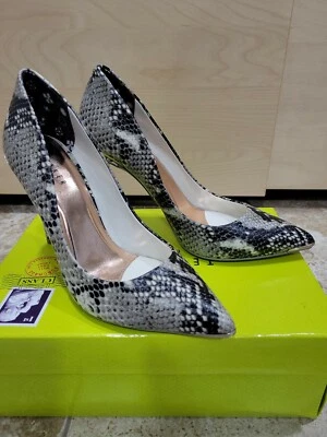 Ted Baker Wfs-Isibely high heels shoes natural snake print leather size 9.5 BNIB