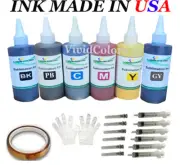 VC 6 X 100ml bottle Sublimation ink refill suits Ecotank ET 8500 ET 8550