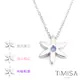 【TiMISA 純鈦飾品】花漾年華(M)-晶鑽版 純鈦項鍊(C)(四色可選)