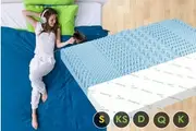 STARRY EUCALYPT 5cm Memory Foam Mattress Topper 7-Zone
