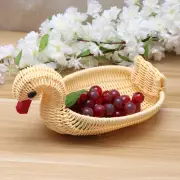 Animal Rattan Basket Fruit Wire Baskets Storage Organization Display