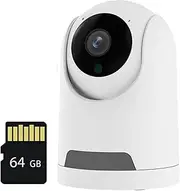 2K 4MP PTZ IP Camera WiFi Wirels Smart Home Security Surveillance Camera Two-Way Audio Indoor Baby Pet Monitor Camera(A 4MP with 64G Card)